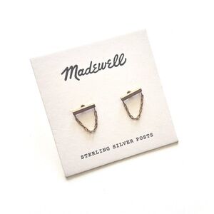Madewell Bar And Chain Post Earring Gold